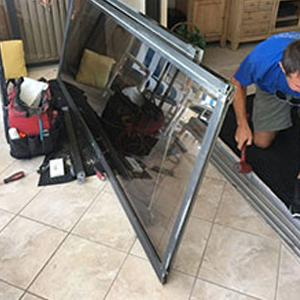 sliding glass door frame repair Belvedere